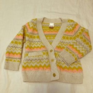 Boho Yellow Sweater 18mos - 2T